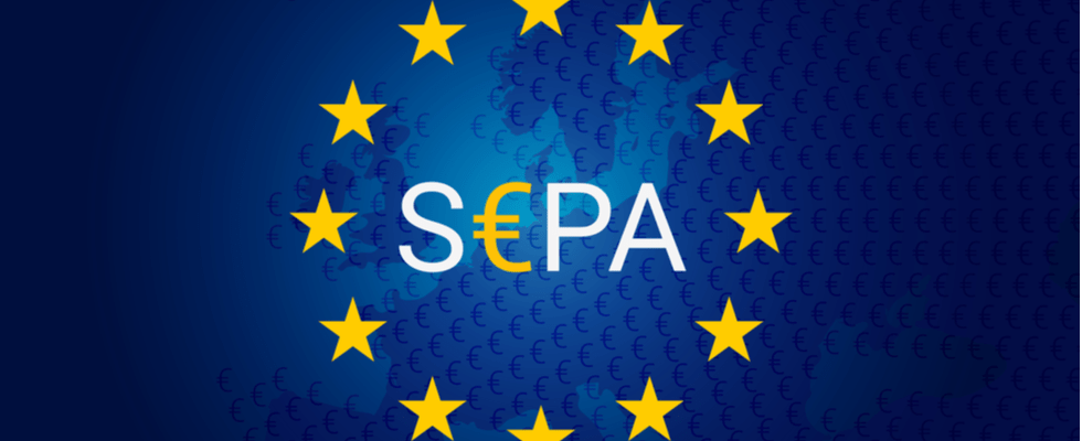 An illustration of the SEPA logo, familiar to Coinmama users who buy bitcoin or crypto.